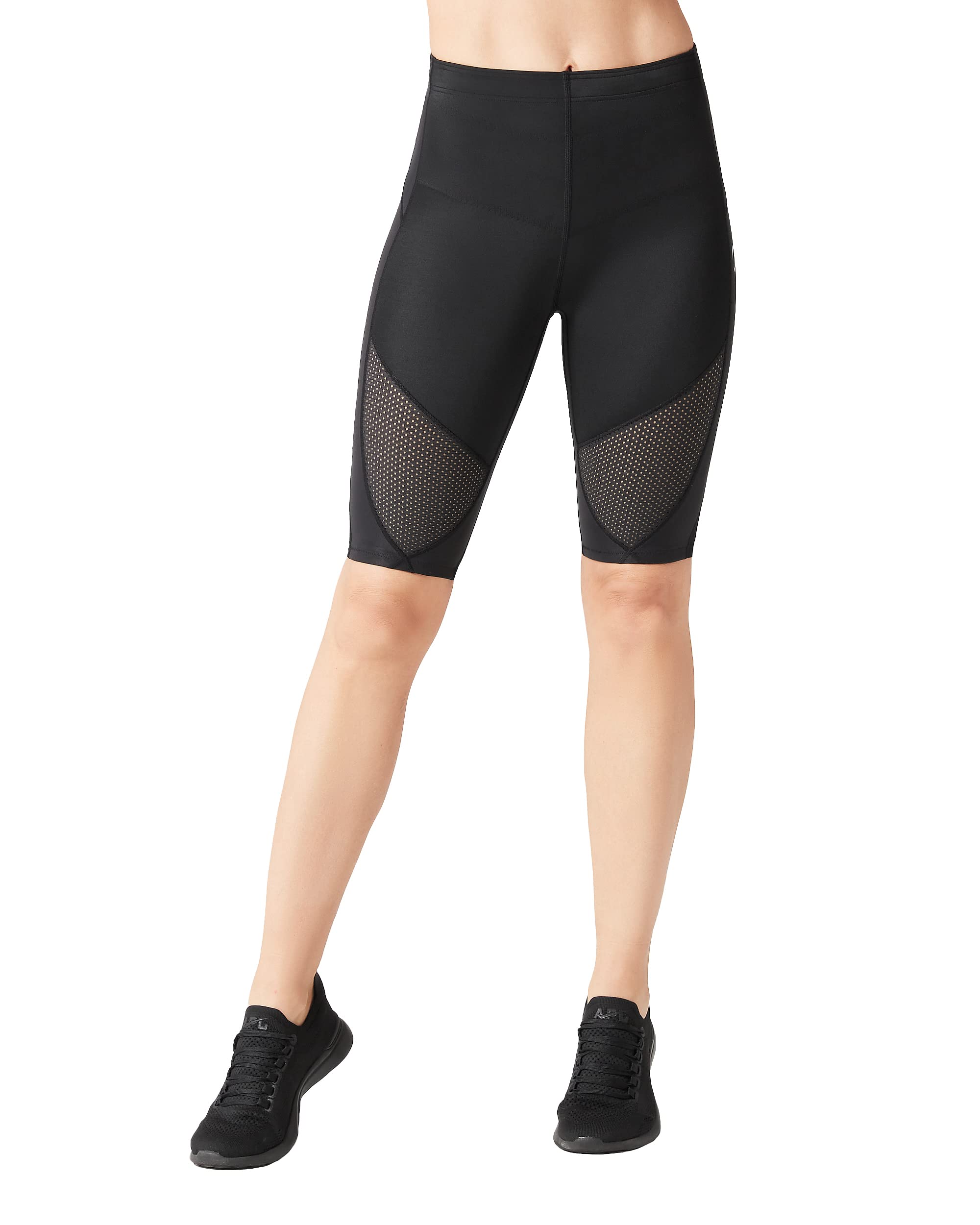 CW-X Women's Stabilyx Ventilator Joint Support Compression Shorts - Breathable Running Shorts for Women with Knee Support - Perfect for Marathon Training, Gym Workouts & High-Impact Sports