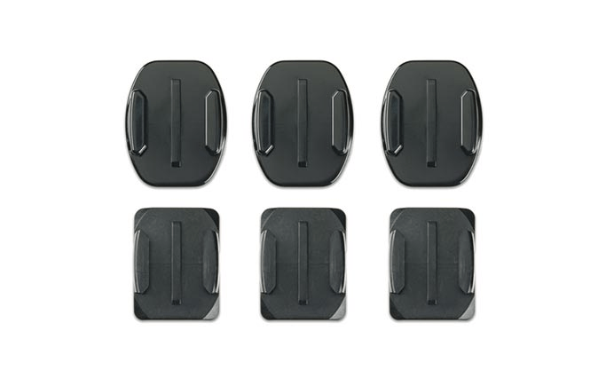 GoPro Hero Curved & Flat Adhesive Mounts - 2 Pack for Action Camera Accessories - Waterproof Sticky Mounts for Helmet, Surfboard, Motorcycle, Bike & More - Perfect for Adventure Sports & Outdoor Activities