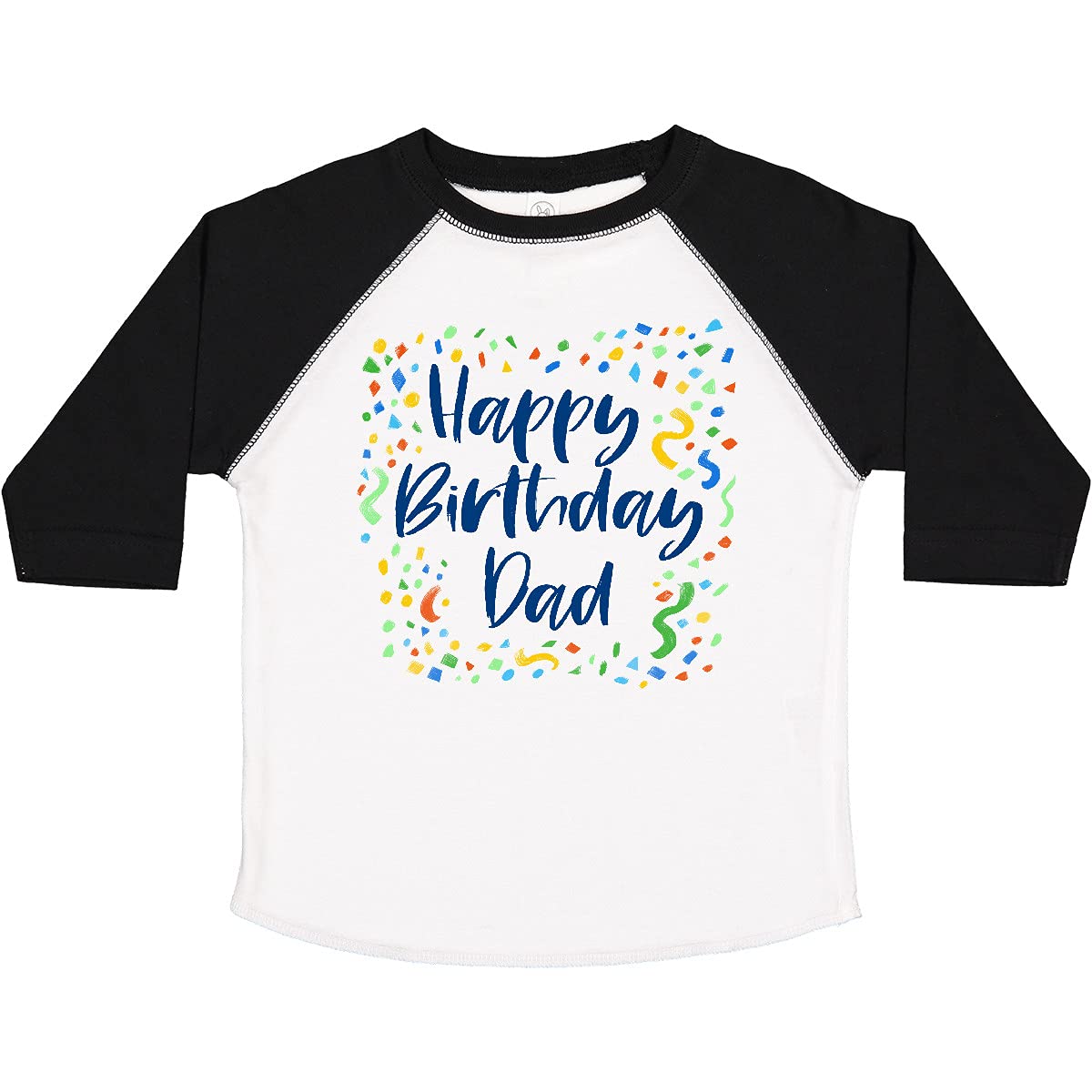 Inktastic Happy Birthday Dad Toddler T-Shirt - Cute Cotton Tee for 2-4 Year Olds - Perfect Gift for Father's Day & Birthday Celebrations