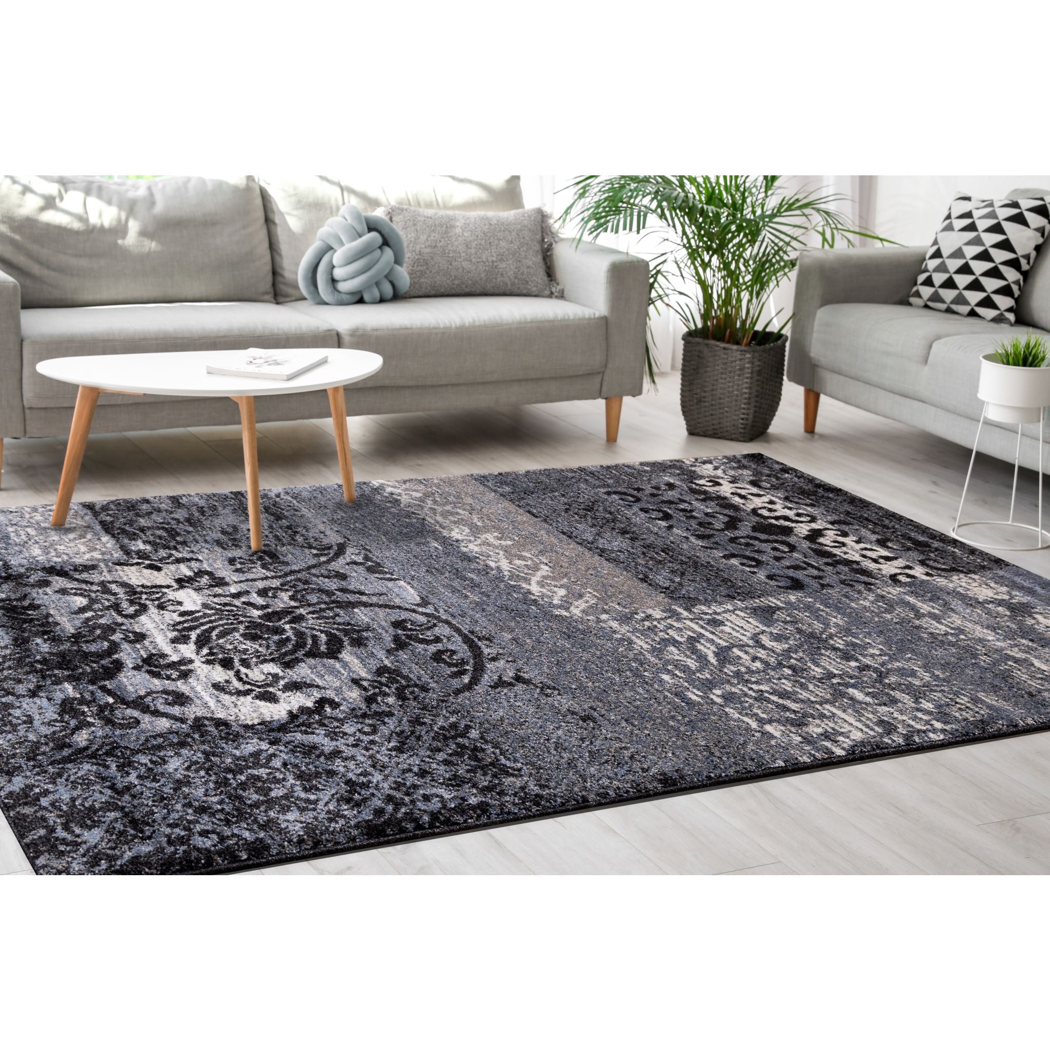 Breeze Area Rug 3 - Soft Modern Non-Slip Living Room Carpet - Perfect for Bedroom, Nursery & Home Decor