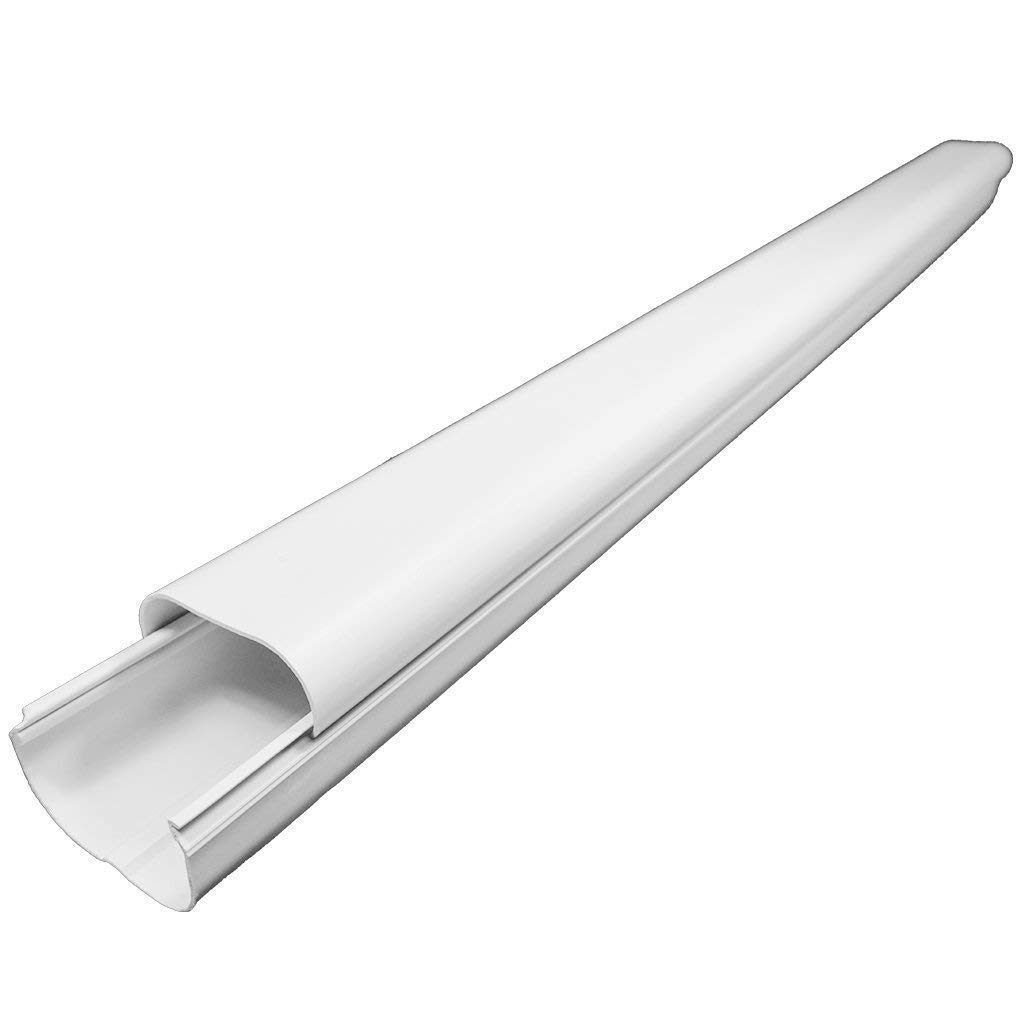 Pioneer Decorative PVC Slim Line Cover Kit for Mini Split AC & Heat Pumps - Hide Wires & Pipes, Indoor & Outdoor Use for Home & Office