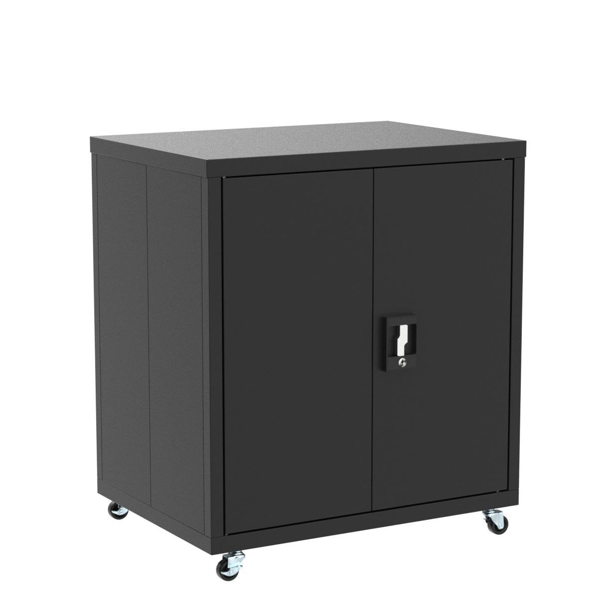 Metal Storage Cabinet with Wheels - 31.5