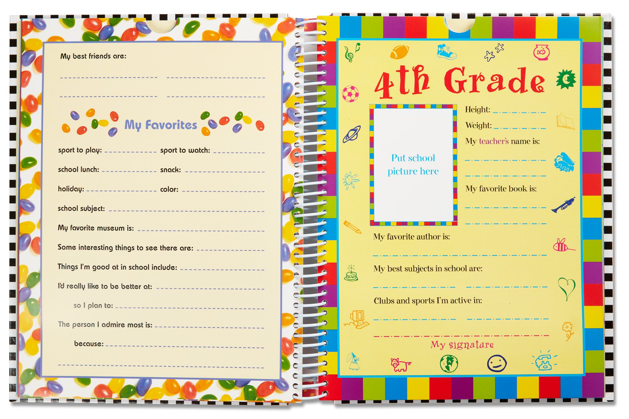 Premium School Memory Scrapbook Album - Preserve Photos & Mementos from Preschool to 12th Grade | Perfect for Graduation Gifts, Yearbook Alternatives & Childhood Keepsakes
