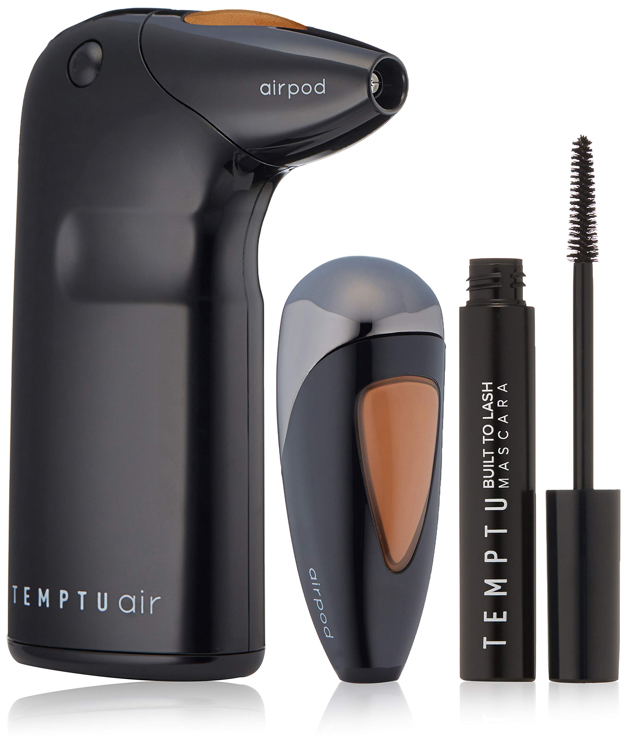 Temptu Air Modern Glam Holiday Set - Airbrush Makeup Kit with Foundation Pod & Mascara | Long-Lasting, Buildable Coverage | Multiple Shades for All Skin Tones | Perfect for Home Use, Special Occasions & Holiday Makeup Looks