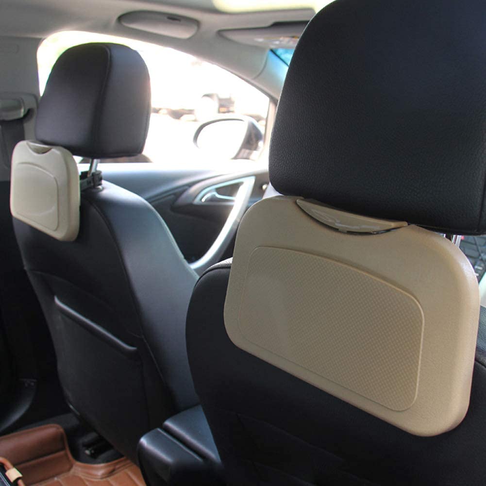 **MADAGI Foldable Car Backseat Organizer - Portable Travel Tray for Food, Drinks, Laptop & Writing - Black (1-Piece) | Perfect for Road Trips, Commuting & Dining on the Go**