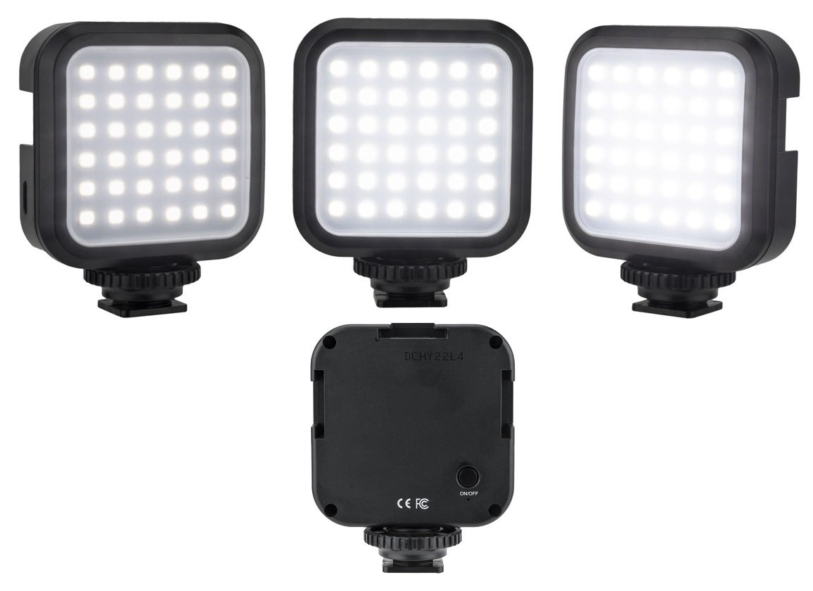 Best Compact LED Light Kit with Power Set for Nikon D3500 D850 D810 D750 D610 - Perfect for Photography, Videography & YouTube Content Creation
