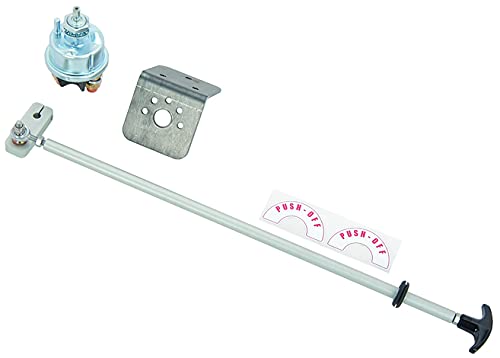 JEGS High-Performance Push/Pull Battery Disconnect Switch - 300A Continuous/2000A Momentary - 12-16V Systems - Made in USA - Perfect for Car, Boat & RV Battery Safety & Maintenance