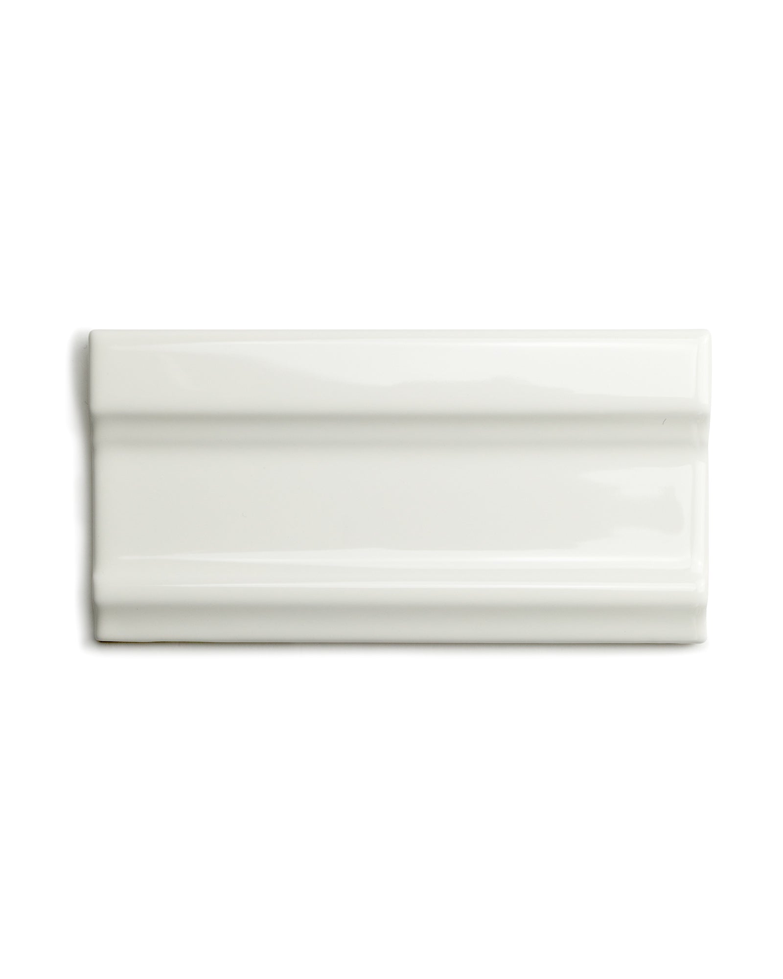 Kakel Victoria Bröstlist 7.5 x 15 cm Ivory White - Premium Wall Molding for Bathroom & Kitchen Decor