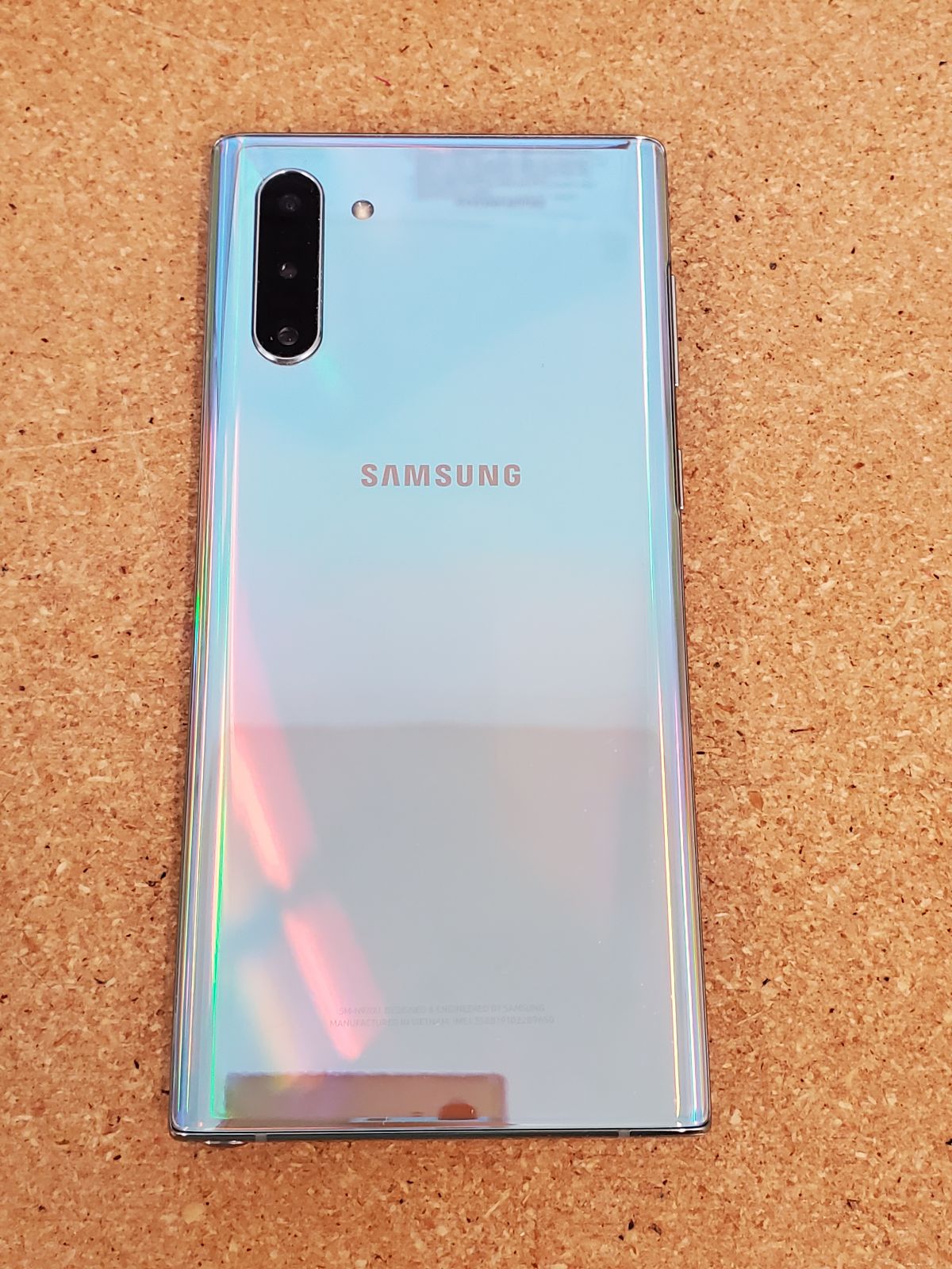 Samsung Galaxy Note 10 256GB 8GB RAM Unlocked Smartphone - 4G LTE, Cracked LCD (Renewed) | Aura Glow Color, Smart Saver Edition - Perfect for Business Professionals & Students