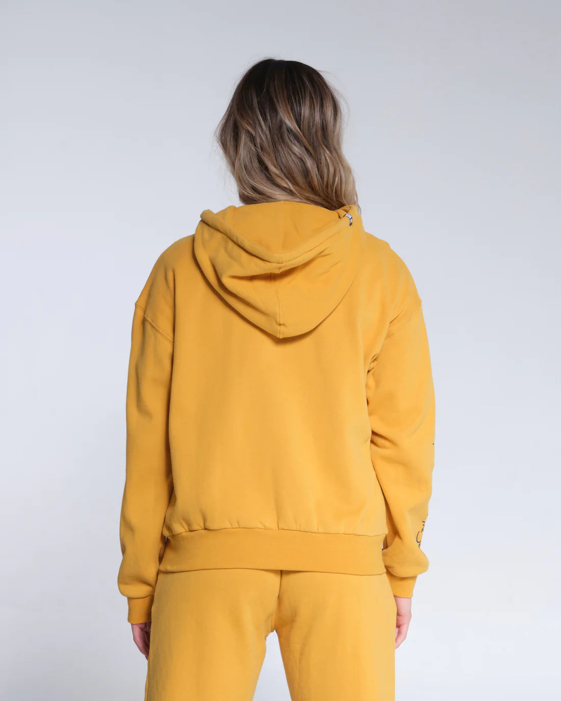 Alpha Zip Hoody for Men & Women | Lightweight Fleece Jacket with Front Pockets | Outdoor & Casual Wear in Ochre Color