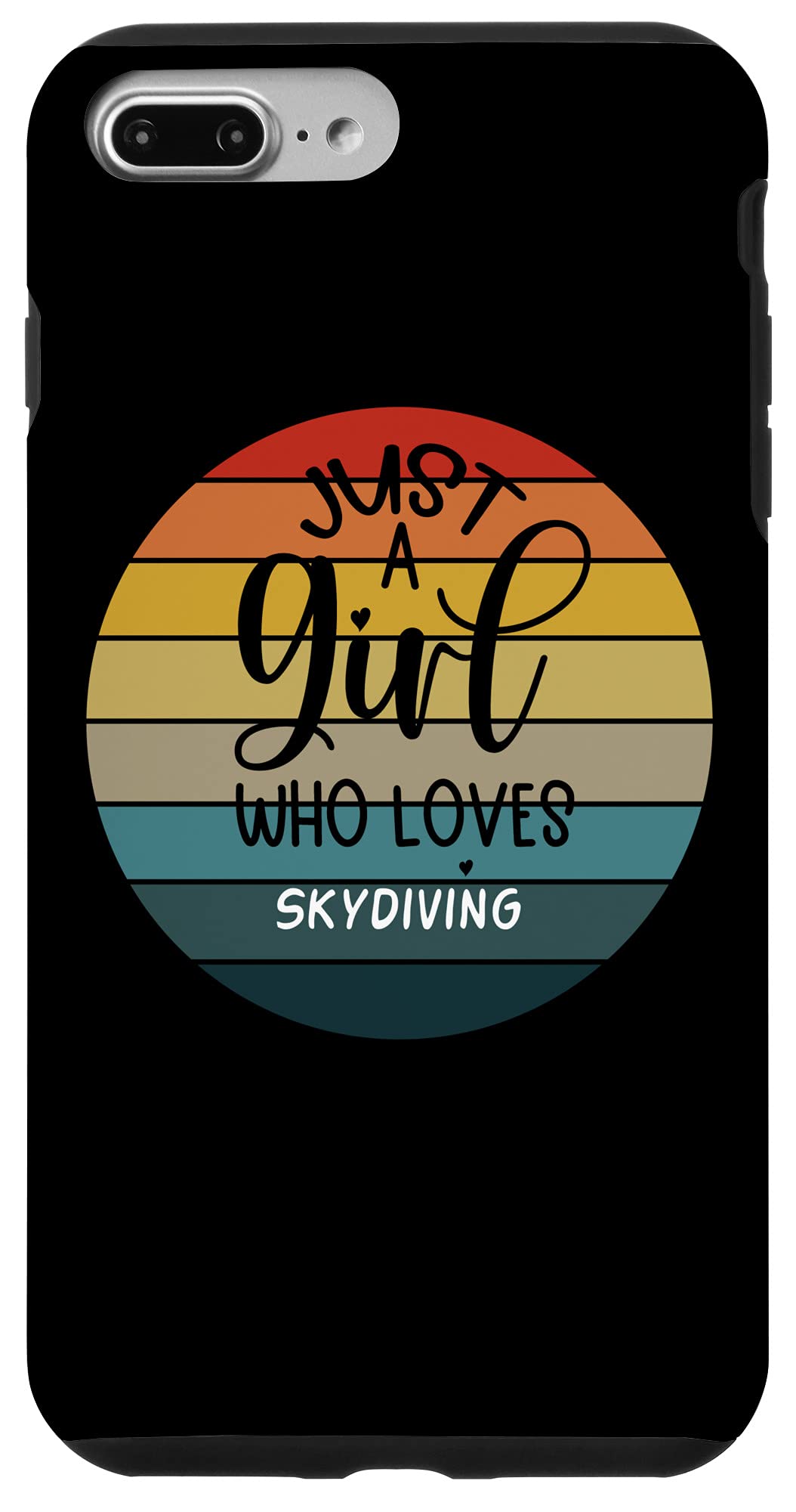 Vintage Skydiving Case for iPhone 7 Plus & 8 Plus - Shockproof Protective Phone Cover for Outdoor Adventures, Extreme Sports & Daily Use