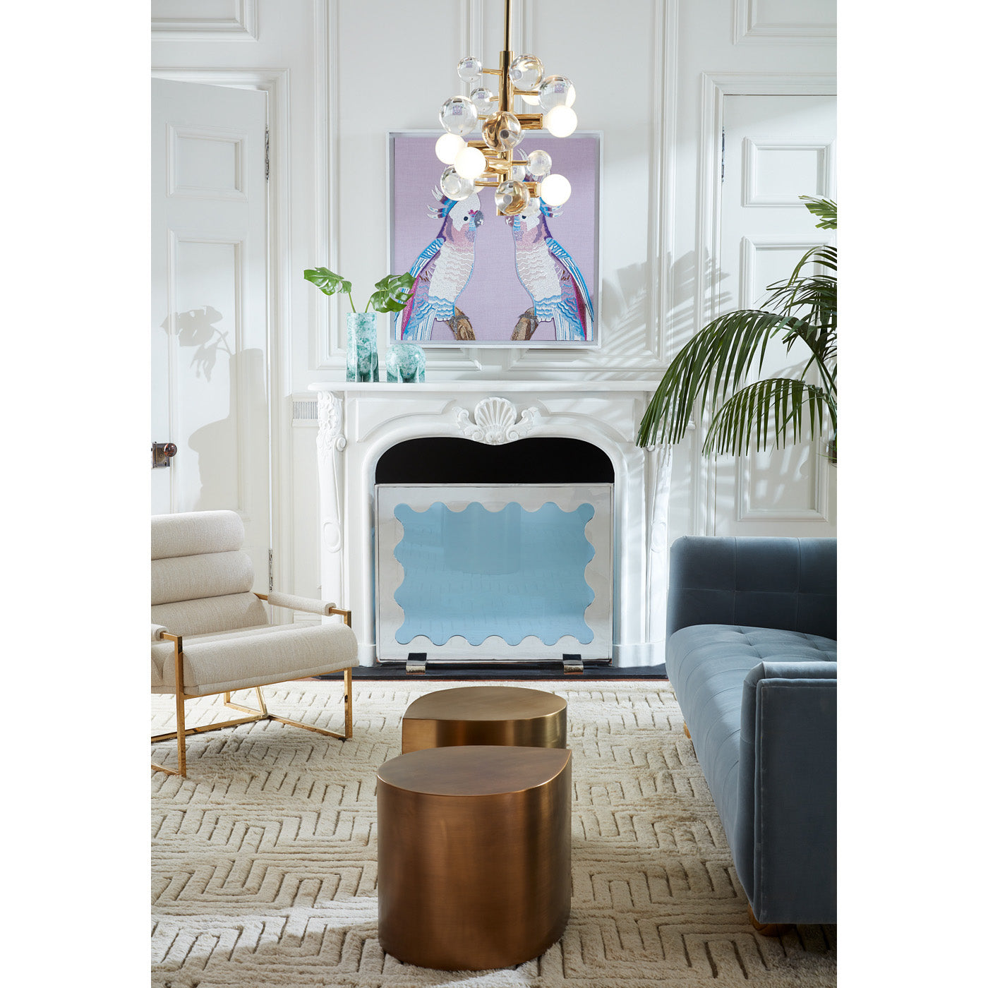 Vintage Brass Teardrop Dining Table - Elegant Small Space Solution for Kitchen, Breakfast Nook & Studio Apartment