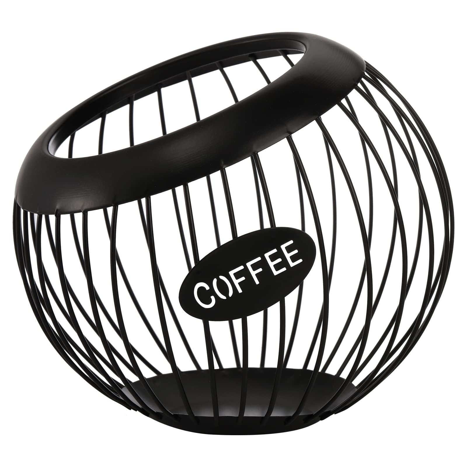 TOPZEA Large Capacity Metal Coffee Pod Holder - Organize K-Cups, Espresso Capsules & Coffee Pods for Coffee Bar, Counter & Station | Durable Coffee Accessories for Home & Office Use