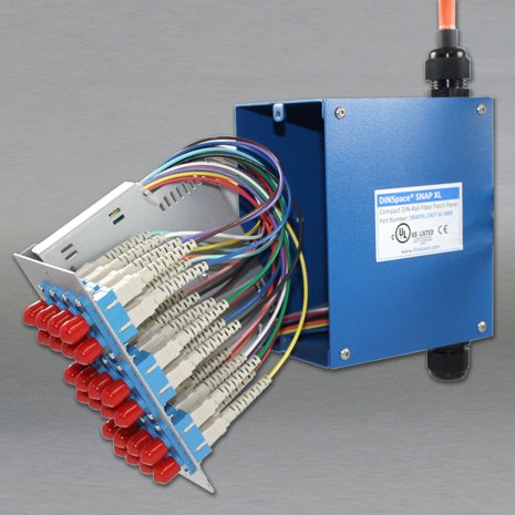 SNAPXL-24ST-MM OM3/OM4 Compact Fiber Optic Patch Panel - High Density Rack Mount for Data Center & Server Room Network Cabling