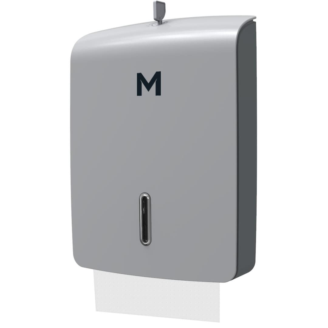 Tall Slimfold Towel Dispensers - 600 Sheet Capacity - White, Silver & Black - Commercial & Home Bathroom Use