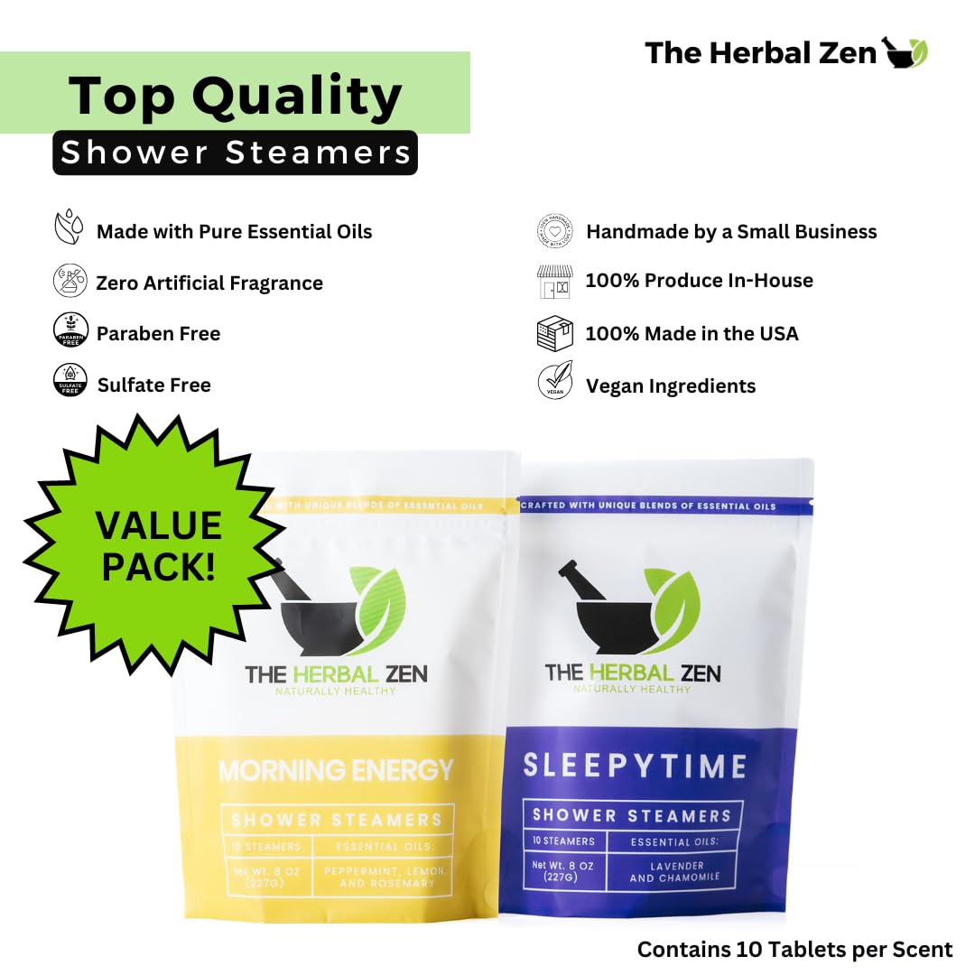 Luxury Aromatherapy Shower Steamers Gift Set - 100% Natural Lavender & Eucalyptus Shower Bombs for Relaxation | Made in USA | Perfect Spa Gift for Women, Birthday Present & Self-Care Routine