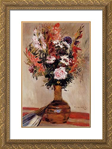Gold Ornate Wood Frame with Double Matting