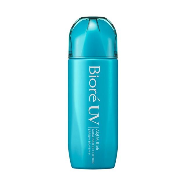 Biore UV Aqua Rich Water Essence Sunscreen SPF50+ PA++++ 70ml - Lightweight, Waterproof & Hydrating Face Sunblock for Daily Use - Perfect for Outdoor Activities, Beach & Travel