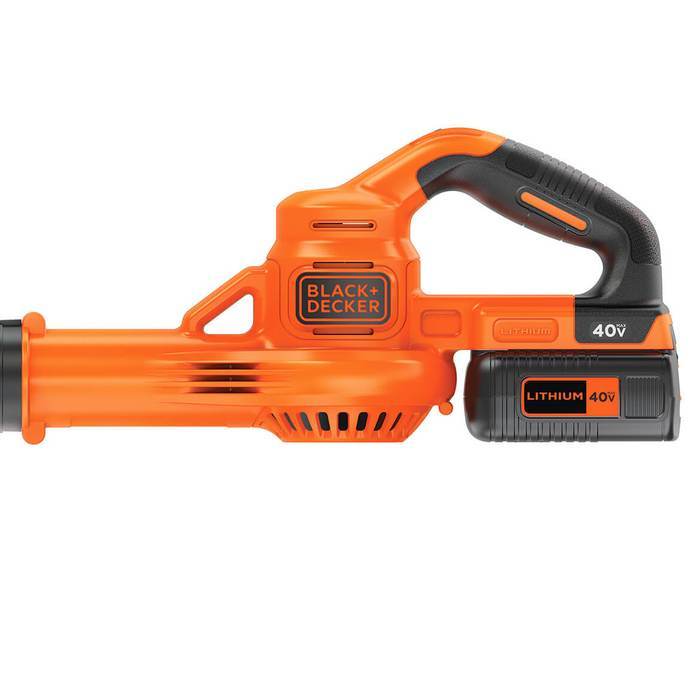 BLACK + DECKER 40V Max Lithium Cordless Leaf Blower & Sweeper LSW40C - Powerful Yard Cleanup for Lawns, Driveways & Patios