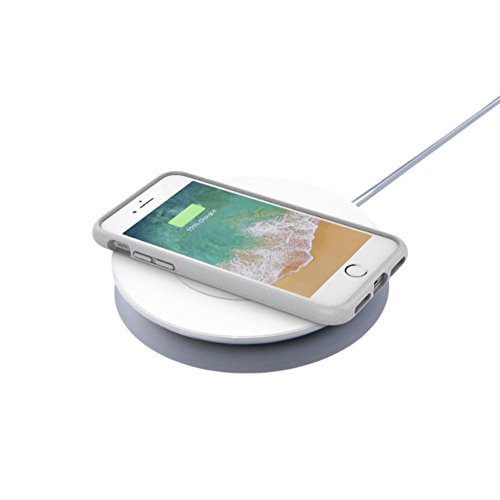 Belkin 7.5W Fast Wireless Charging Pad - Qi Certified for iPhone, Samsung Galaxy & AirPods - EU Plug (White) | Perfect for Bedside, Office & Car Charging