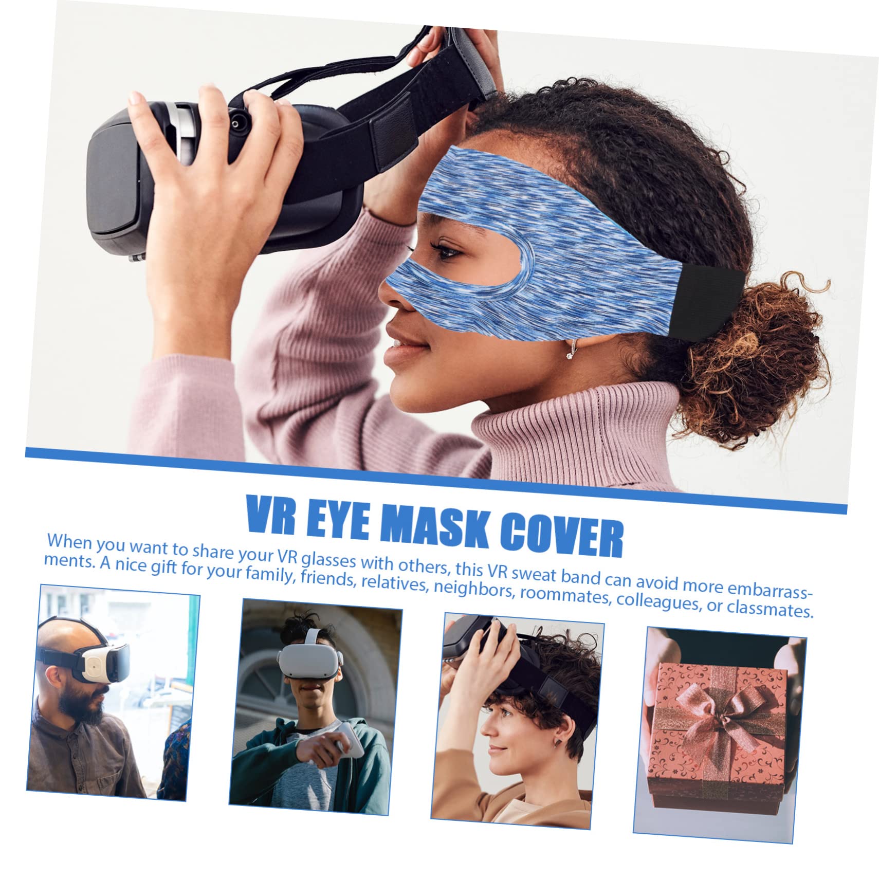 Sweat-Resistant VR Face Cover for Oculus Quest 2, Rift S - Anti-Fog, Comfortable VR Headset Accessory for Gaming & Fitness