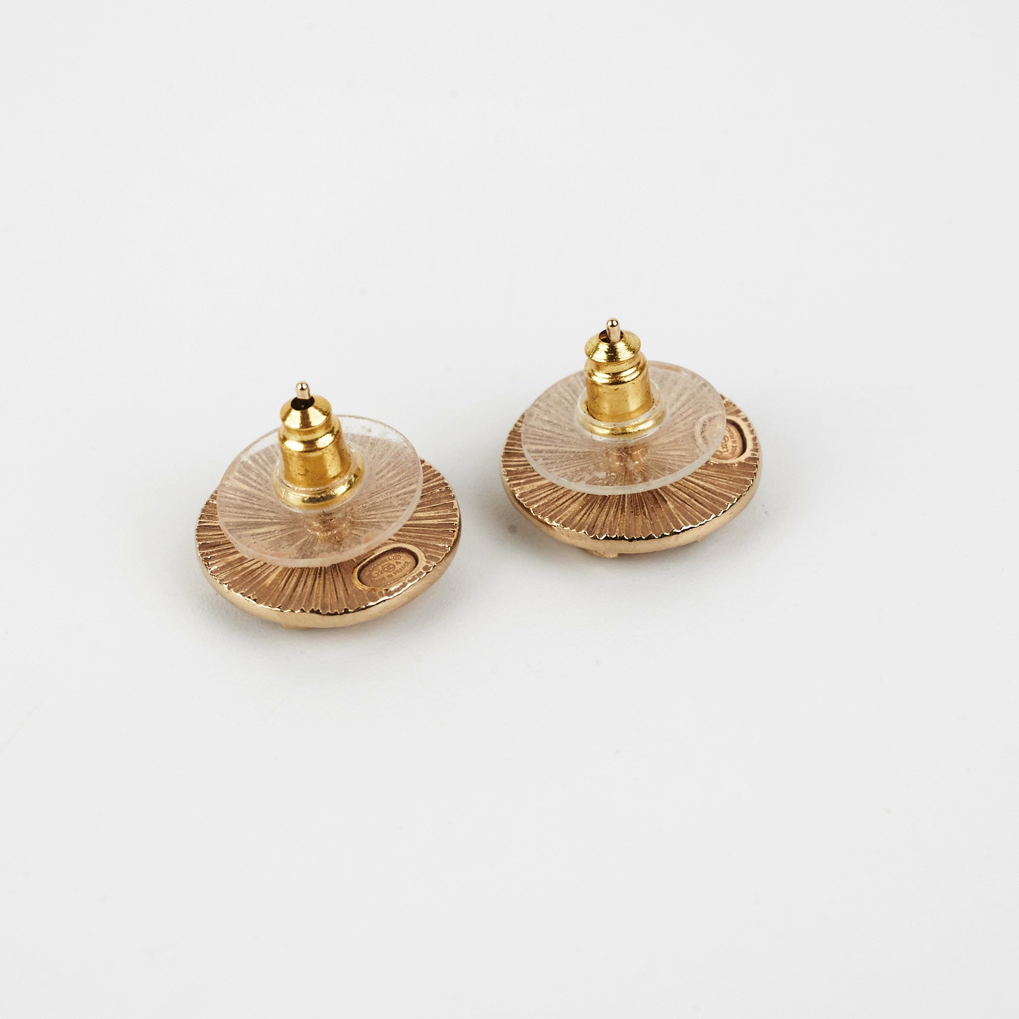 Chanel Round Gold Earrings for Women - Luxury Fashion Jewelry Gift for Birthday, Anniversary & Special Occasions | Elegant Party & Evening Wear Accessories
