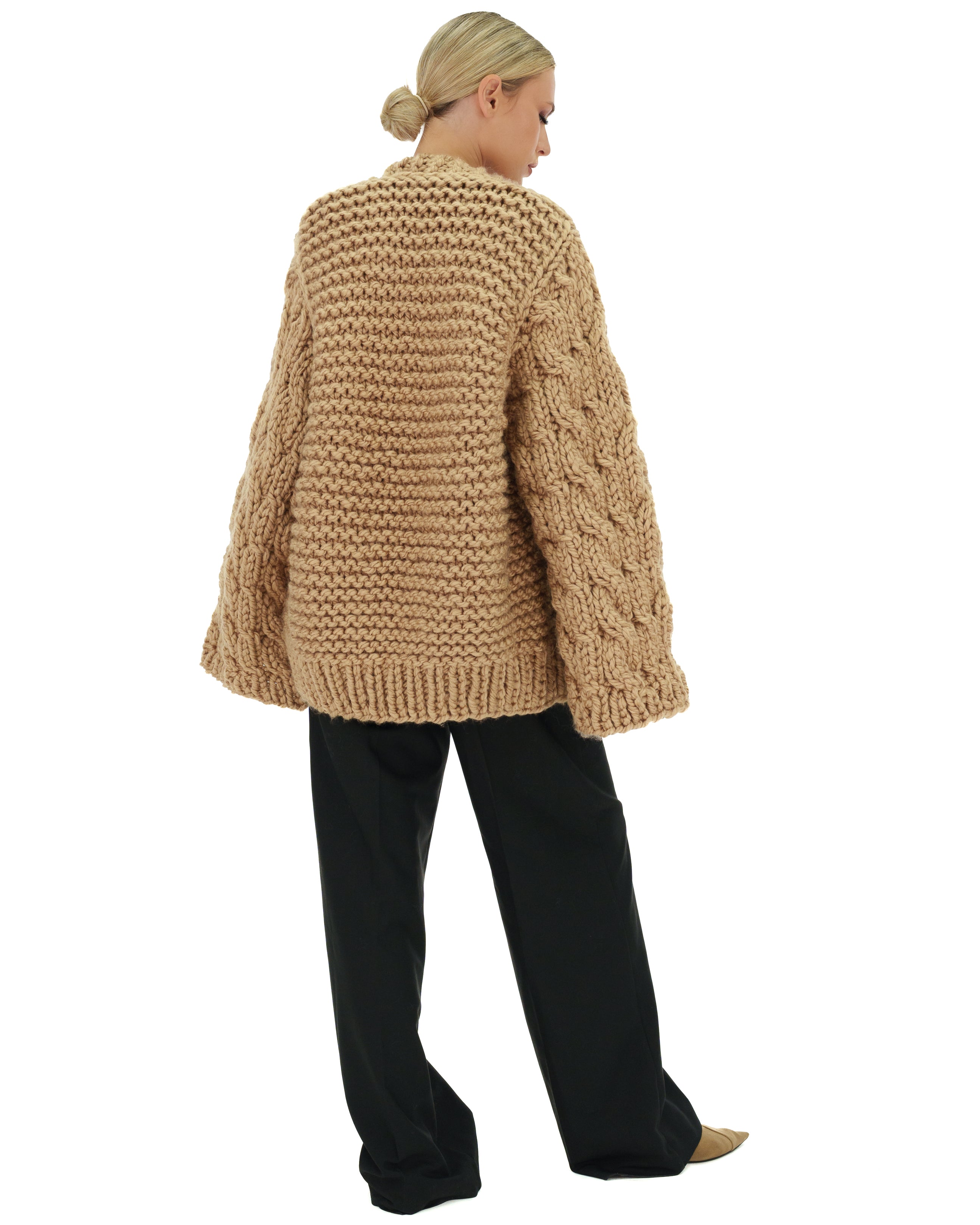Cozy Cable Knit Cardigan Sweater for Women - Soft Chunky Knit Open Front Long Sleeve Wrap - Perfect for Fall, Winter & Layering Outfits