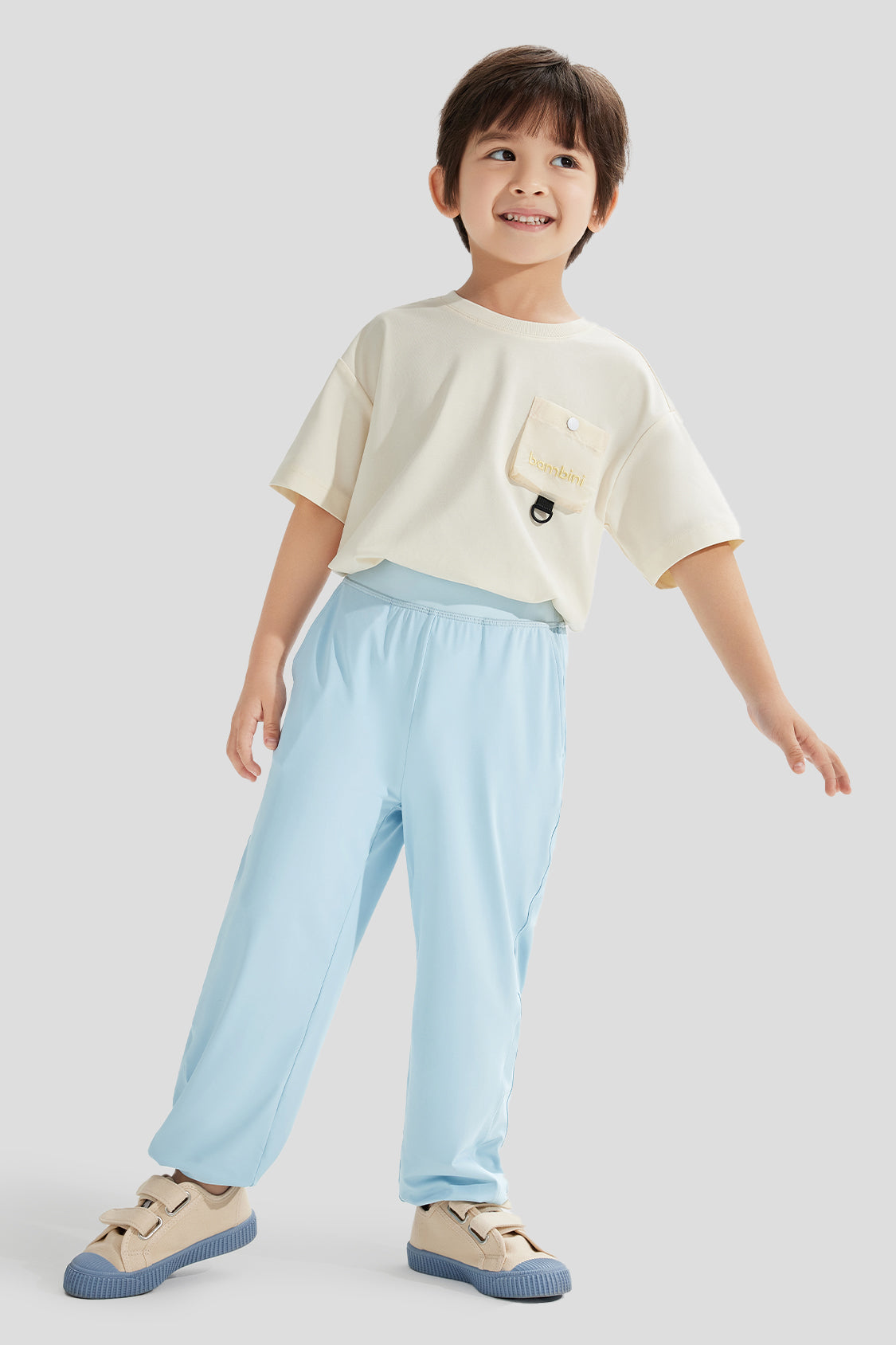 Binu Cloud Kids' Quick-Dry UPF50+ Leggings for Girls & Boys - Perfect for Outdoor Play, Sports & Sun Protection