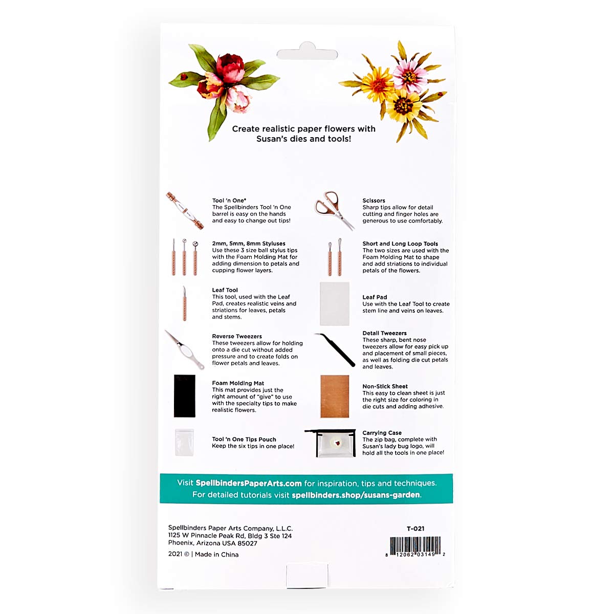 Spellbinders Susan's Ultimate Tool Kit for Scrapbooking, Card Making & Paper Crafts - Essential DIY Crafting Supplies for Card Designers & Scrapbookers