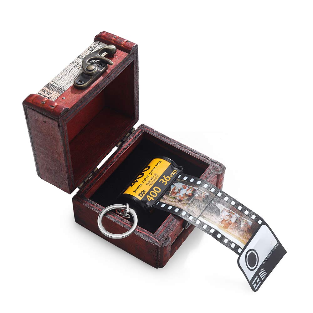 ALBERTBAND Personalized Camera Film Roll Keychain - Custom Photo Keychains for Mothers & Fathers - Unique Gift for Birthdays, Anniversaries, and Family Keepsakes