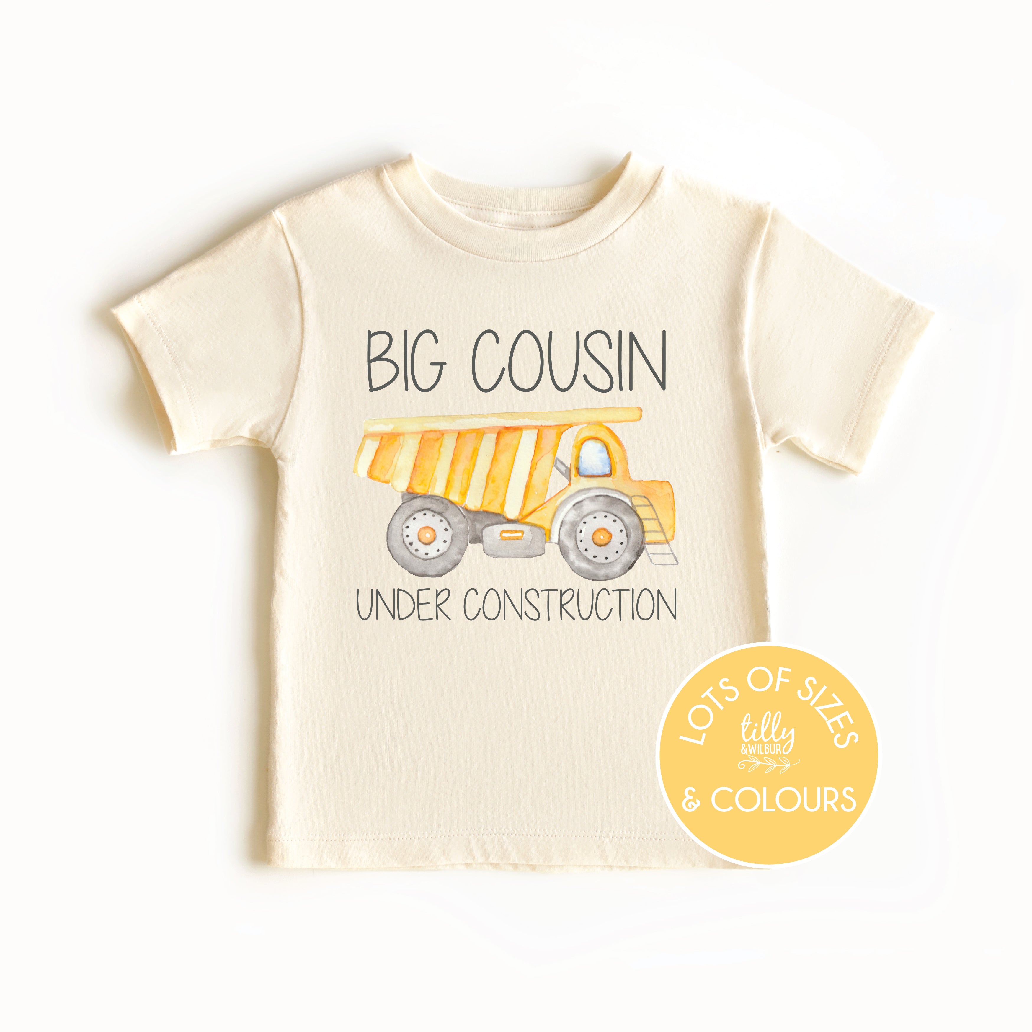 Big Cousin Under Construction Funny Family T-Shirt - Perfect for Birthdays, Family Reunions & Casual Wear
