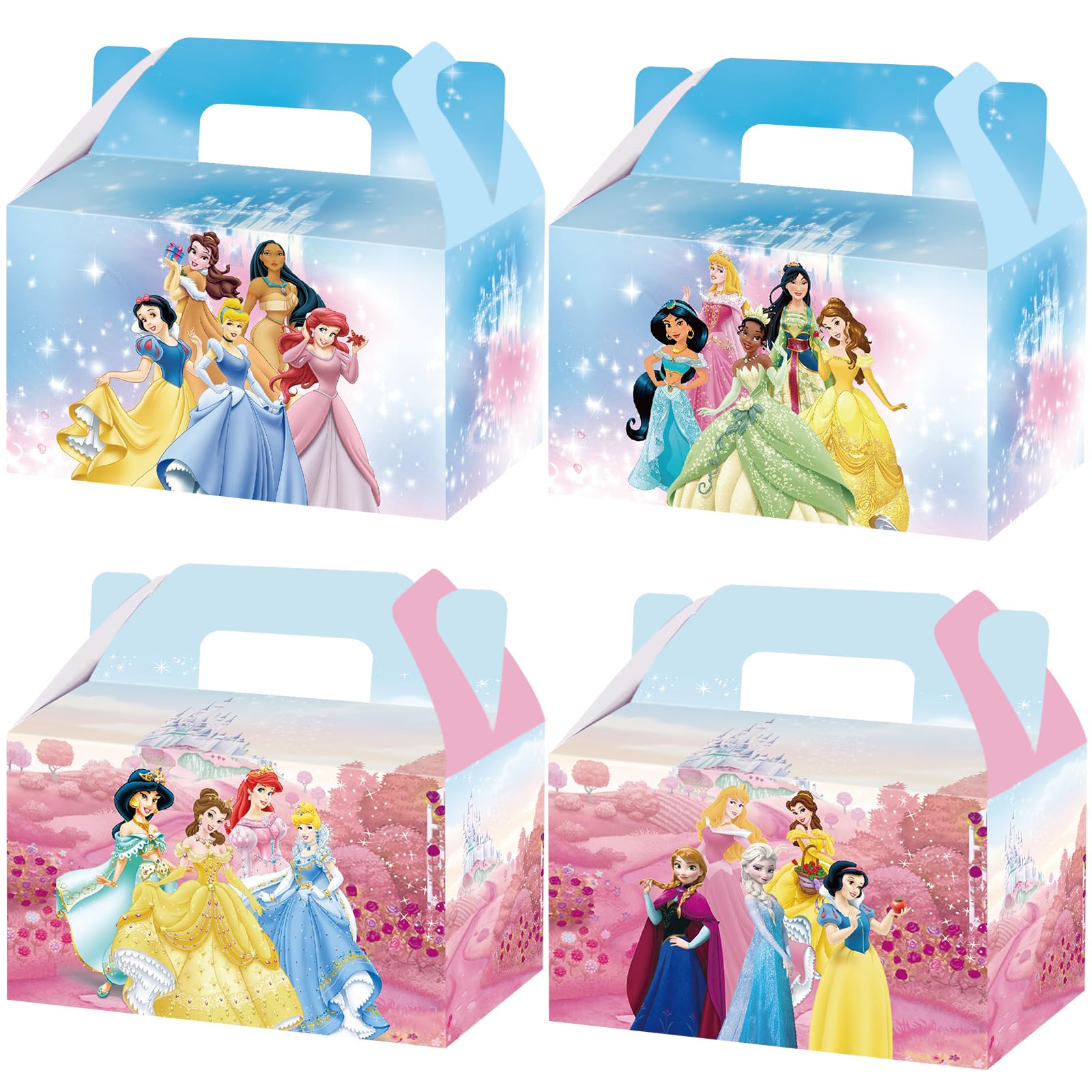 20 PCS Princess Party Favor Boxes - Princess Theme Candy & Cookie Gift Boxes for Kids Birthday Party, Baby Shower, Bridal Shower | Perfect for Party Favors, Wedding Decorations, and Special Events