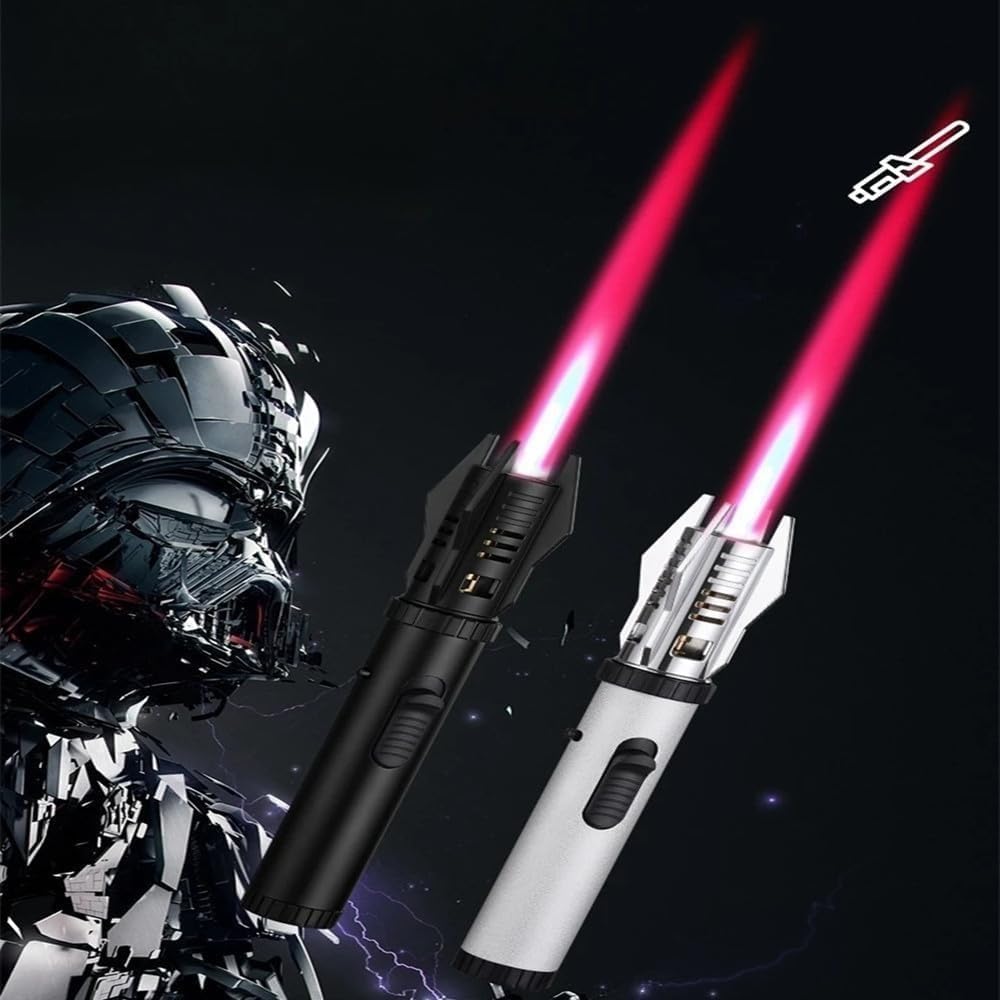 360° Windproof Butane Lighter for Outdoor & Gifts - Silver