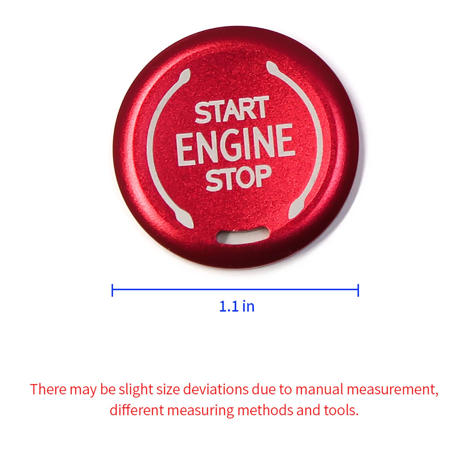Chevrolet C8 Corvette 2020-2022 Alloy Engine Start Stop Button Overlay - Red & Blue Options | Premium Car Accessory for Enhanced Interior Styling & Customization