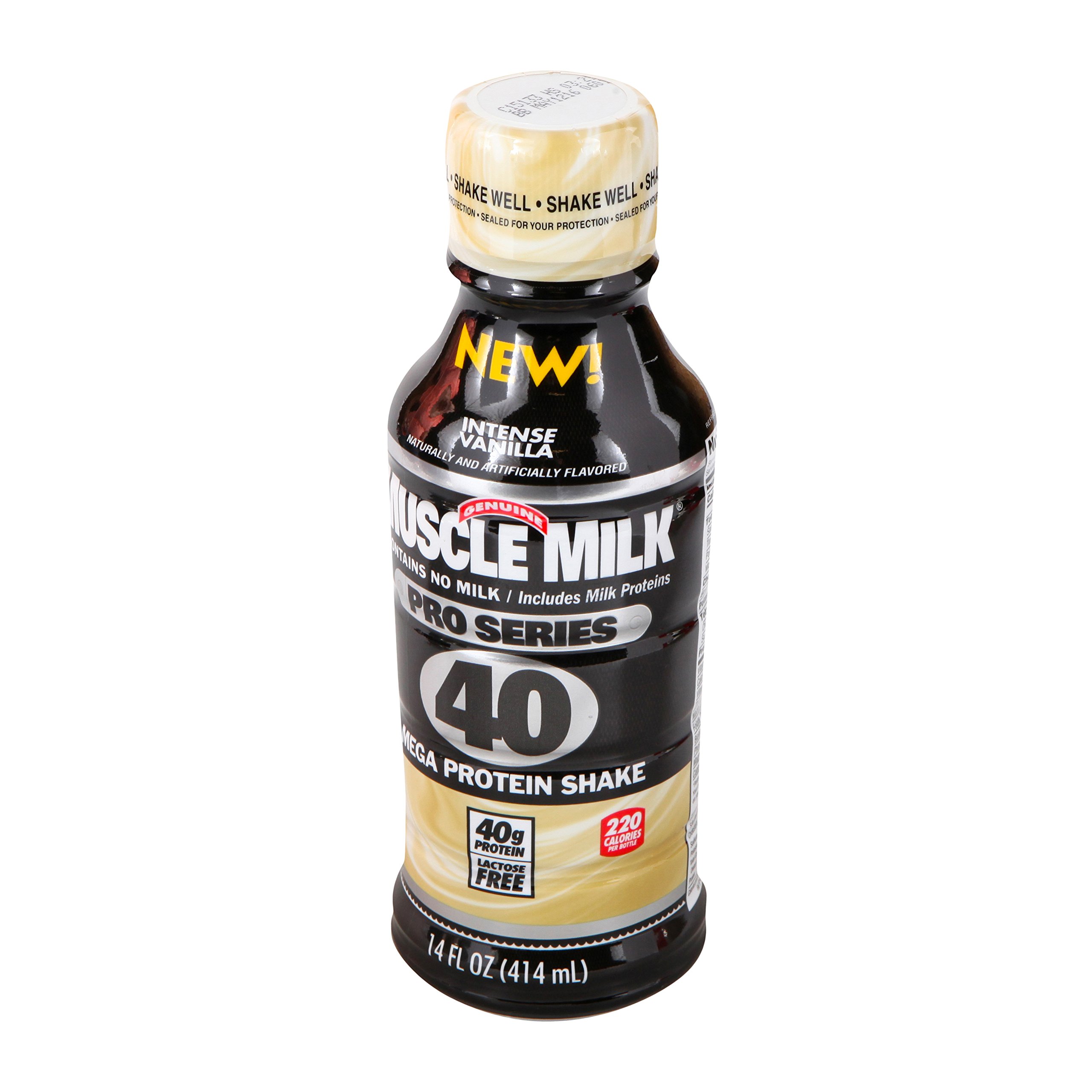 Muscle Milk Pro Series Intense Vanilla Protein Shake - 14 Fl Oz for Post-Workout Recovery & Muscle Growth | Gym Essentials for Athletes & Fitness Enthusiasts