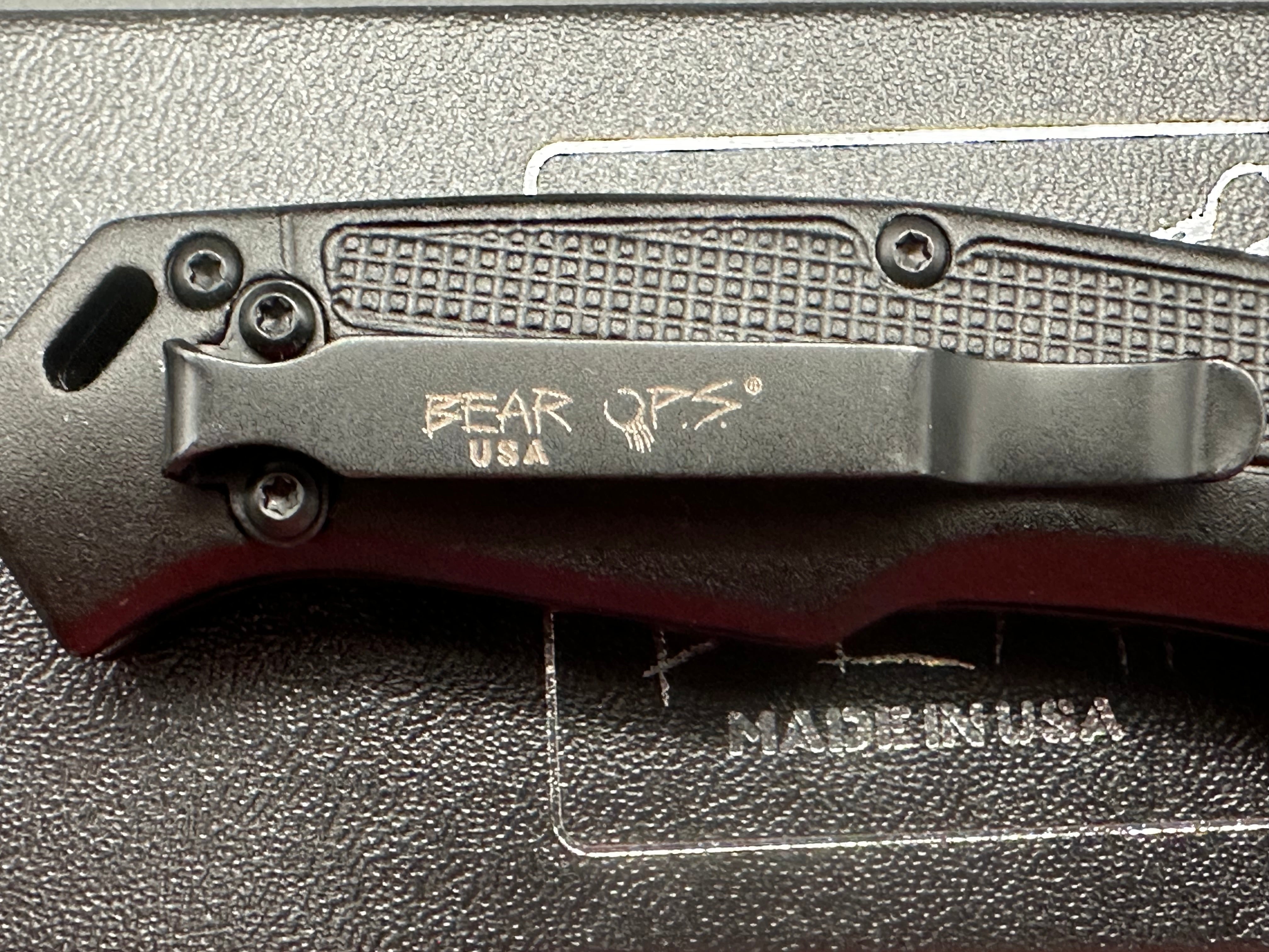 Bear Ops Folding Knife - Premium EDC Pocket Knife with Stainless Steel Blade for Camping, Hiking & Outdoor Survival Gear