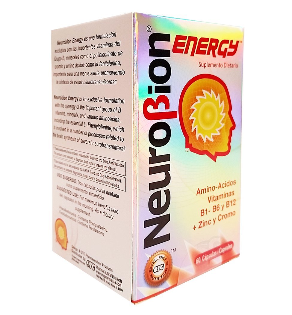Neurobion Energy Amino Acids Supplement - 180 Tablets (3 Packs of 60) for Enhanced Stamina & Mental Focus - Supports Active Lifestyle, Workout Recovery & Daily Energy Boost
