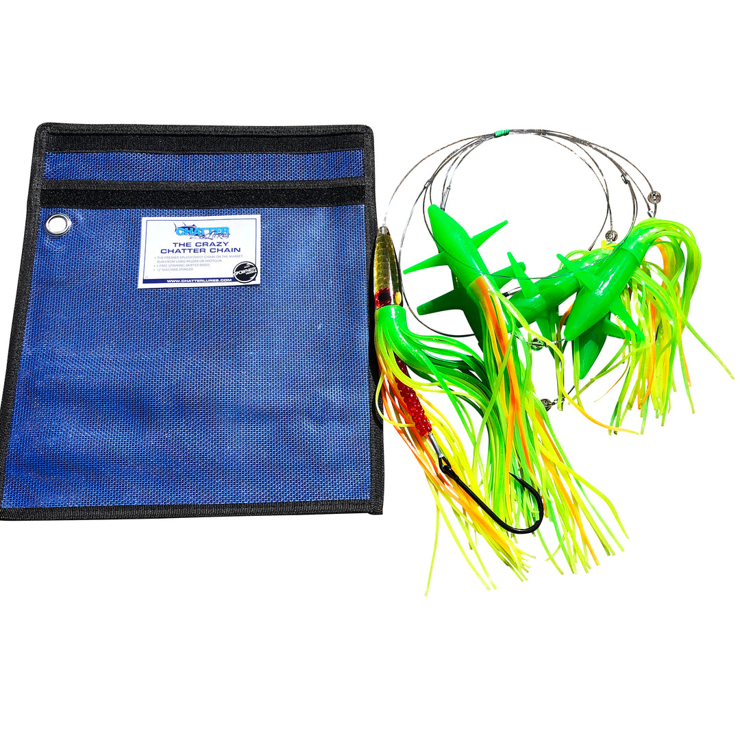 Chatter Lures Crazy Chatter Chain Fishing Lure - Premium Bass Fishing Bait for Freshwater & Saltwater - Perfect for Casting, Trolling and Jigging