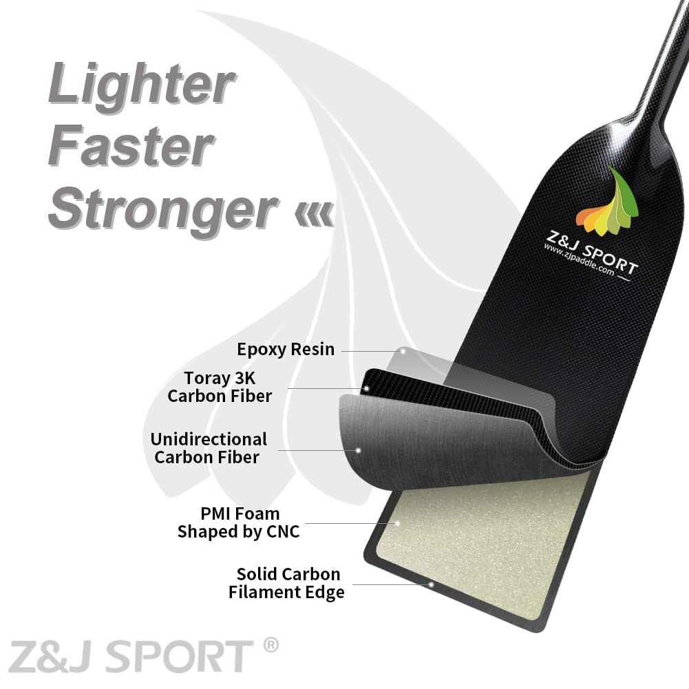 **Z&J SPORT Carbon Fiber Dragon Boat Paddle – IDBF Approved 49