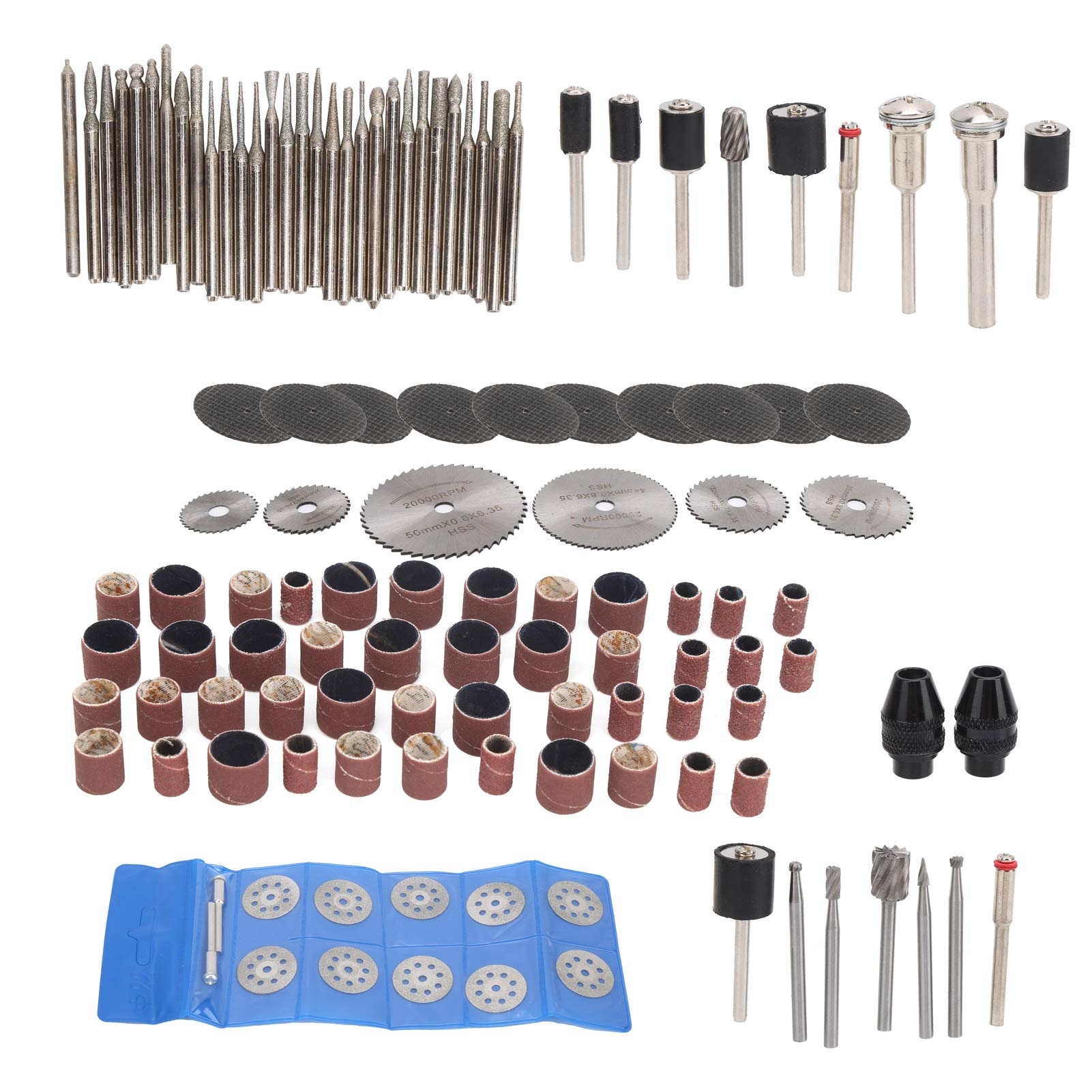 Premium High-Speed Steel Saw Blades Set - 121PCS Flexible Circular Saw Blades for Electric Sanders & Power Tools | Woodworking, Metal Cutting, DIY Projects