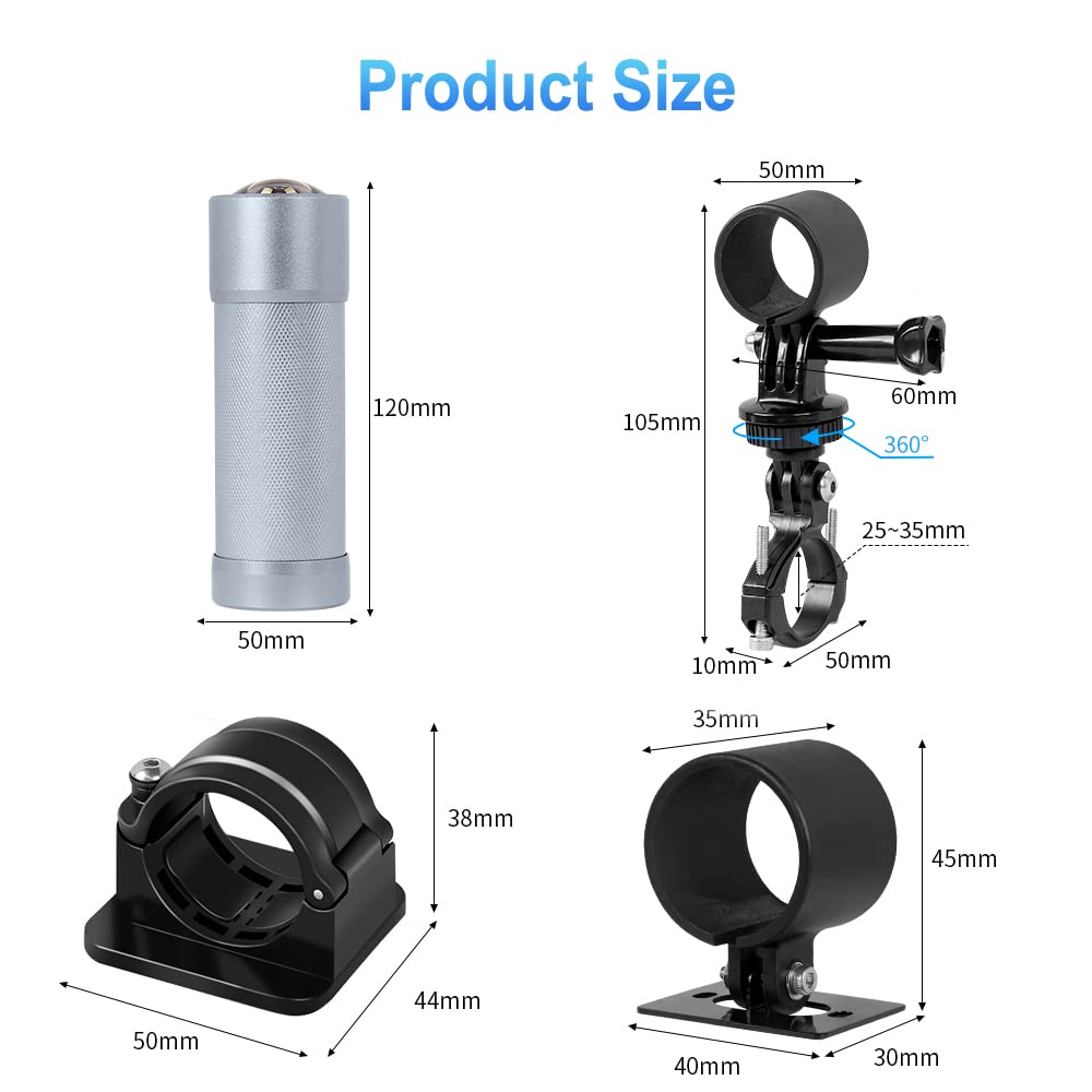 VSYSTO 170° Wide Angle 4K Bike Motorcycle Helmet Camera - WiFi Waterproof Action Camera with Night Vision, G-Sensor & Loop Recording - Perfect for Cycling, Motorcycling, Adventure Sports & Vlogging
