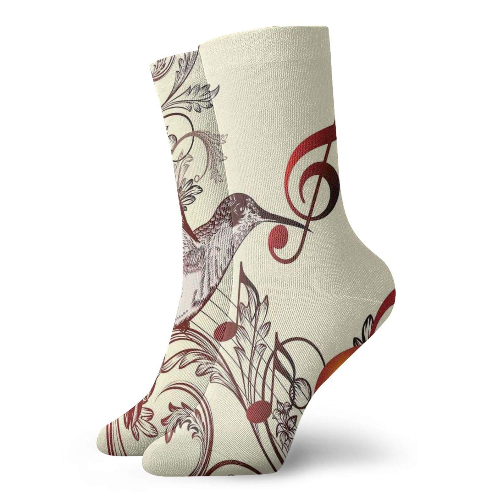 Funky Colorful Cushion Sport Socks - Athletic Cushioned Running Performance Crew Socks for Men & Women - Perfect for Running, Gym Workouts & Everyday Comfort