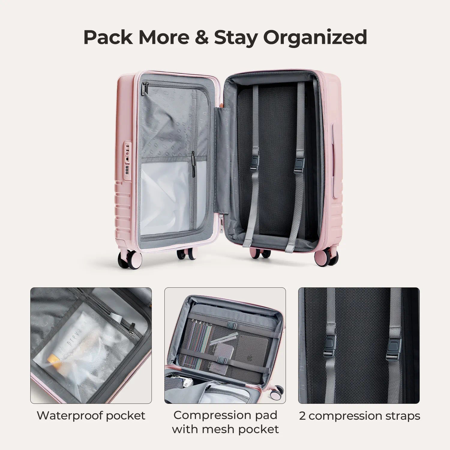 Getaway 20 Carry On Luggage - Lightweight Travel Suitcase for Airplane Cabin Size - Perfect for Weekend Trips & Business Travel