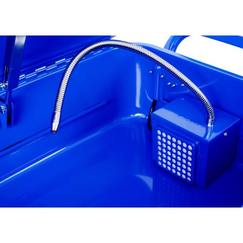 20 Gallon Portable Parts Washer with 325 GPH Pump & Drain Tray - Heavy Duty Mobile Parts Cleaning Machine for Automotive, Industrial & Farm Equipment - Works with Water-Based Cleaning Solutions