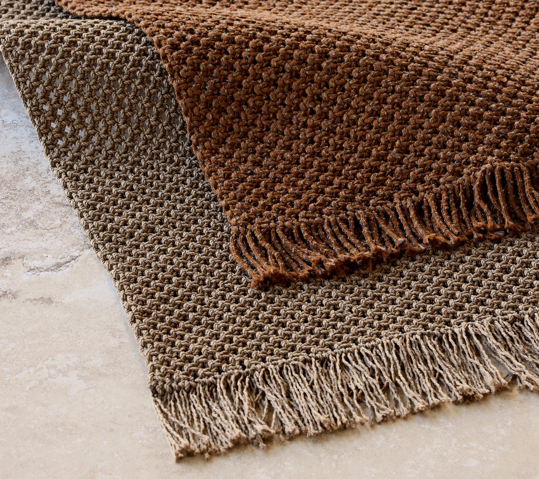 Soft and Cozy Knit Area Rug 8'x5' (240x170cm) - Non-Slip Living Room Carpet for Bedroom, Nursery, Dorm | Washable and Durable Home Decor