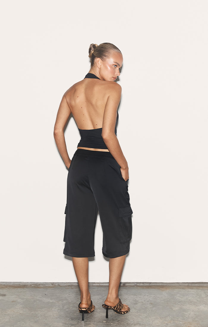 Lori Black Shorts for Women - High Waist Casual Summer Shorts | Comfortable Stretchy Fabric for Gym, Running, Yoga & Outdoor Activities
