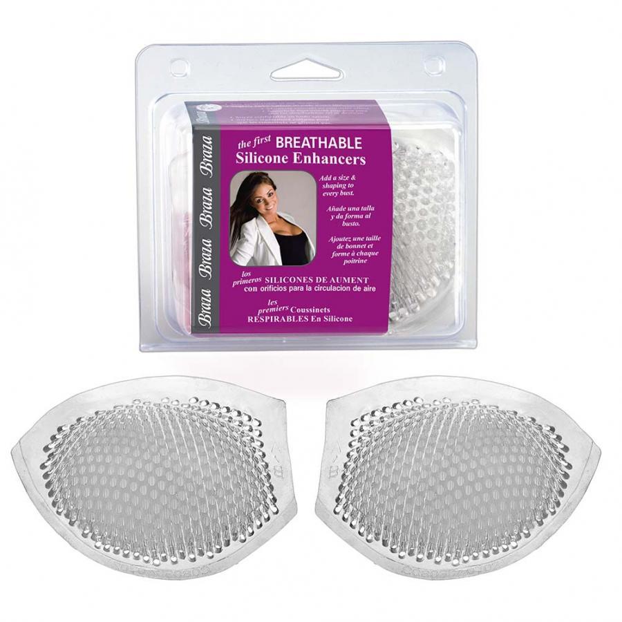 BRAZA Breathable Silicone Enhancers - Clear Nipple Covers for Women | Comfortable & Reusable Breast Petals | Perfect for Dresses, Swimsuits & Everyday Wear