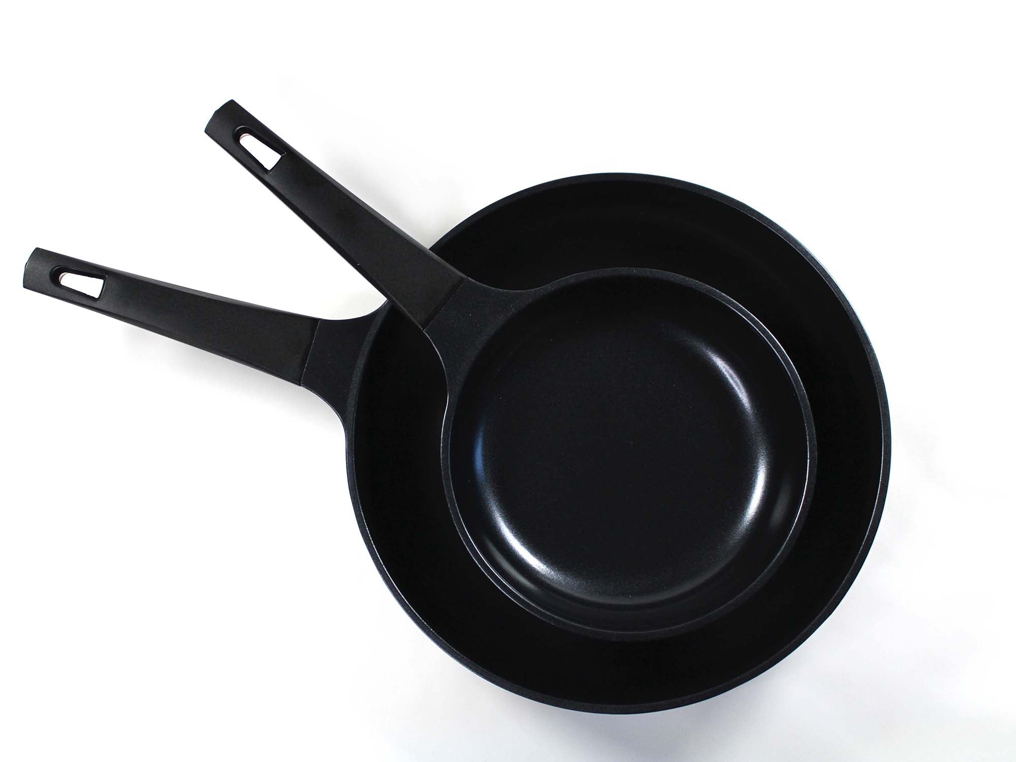 Evaco Non-Stick Ceramic Frying Pan Set - 8 Inch & 12 Inch Skillet for Healthy Cooking | Perfect for Sauteing, Frying & Omelets | Dishwasher Safe & PFOA Free Cookware