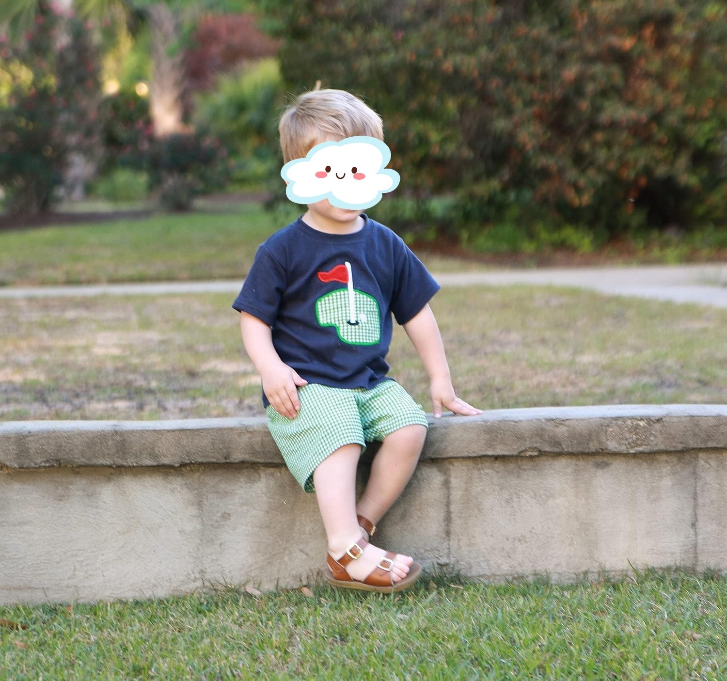 Adorable 2-Piece Golf Outfit Set for Toddler Boys - Polo Shirt & Plaid Shorts | Perfect for Summer, Birthdays & Golf-Themed Events