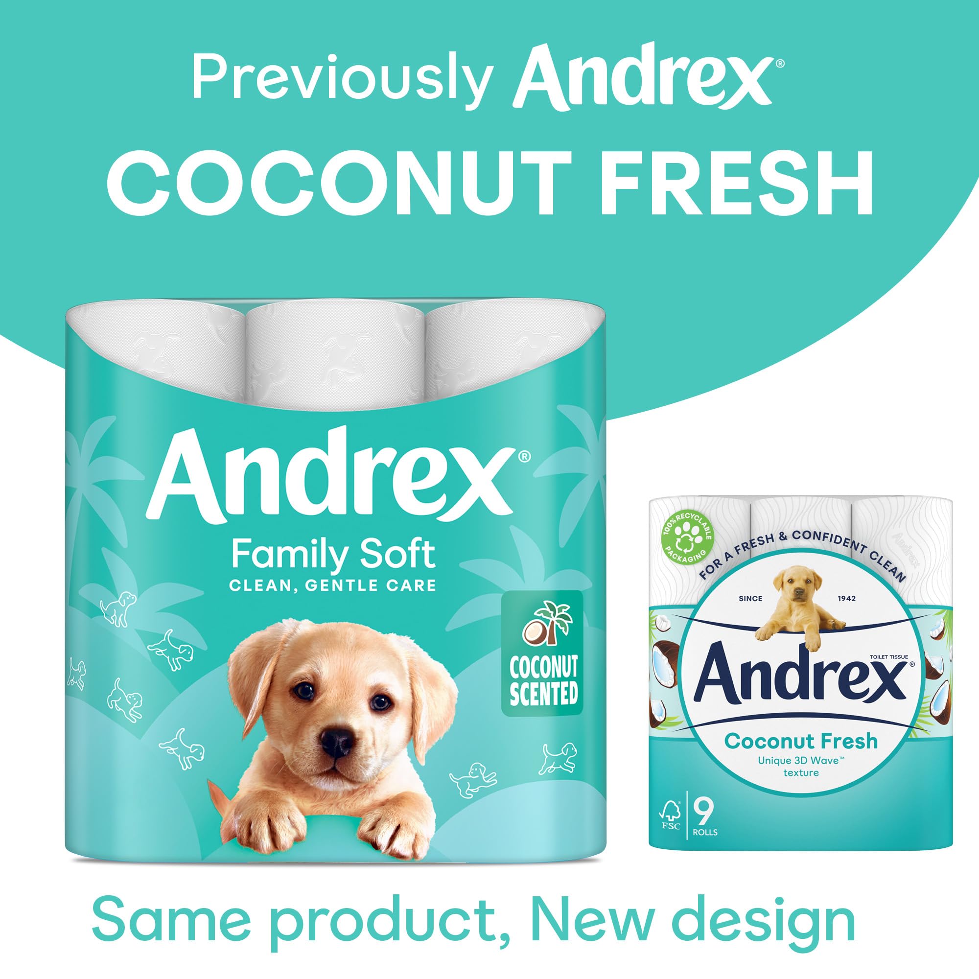 Premium Coconut Scented Toilet Paper - 45 Rolls Bulk Pack | Fresh & Long-Lasting Fragrance | Soft & Strong 3-Ply Bathroom Tissue for Home, Office & Guest Use